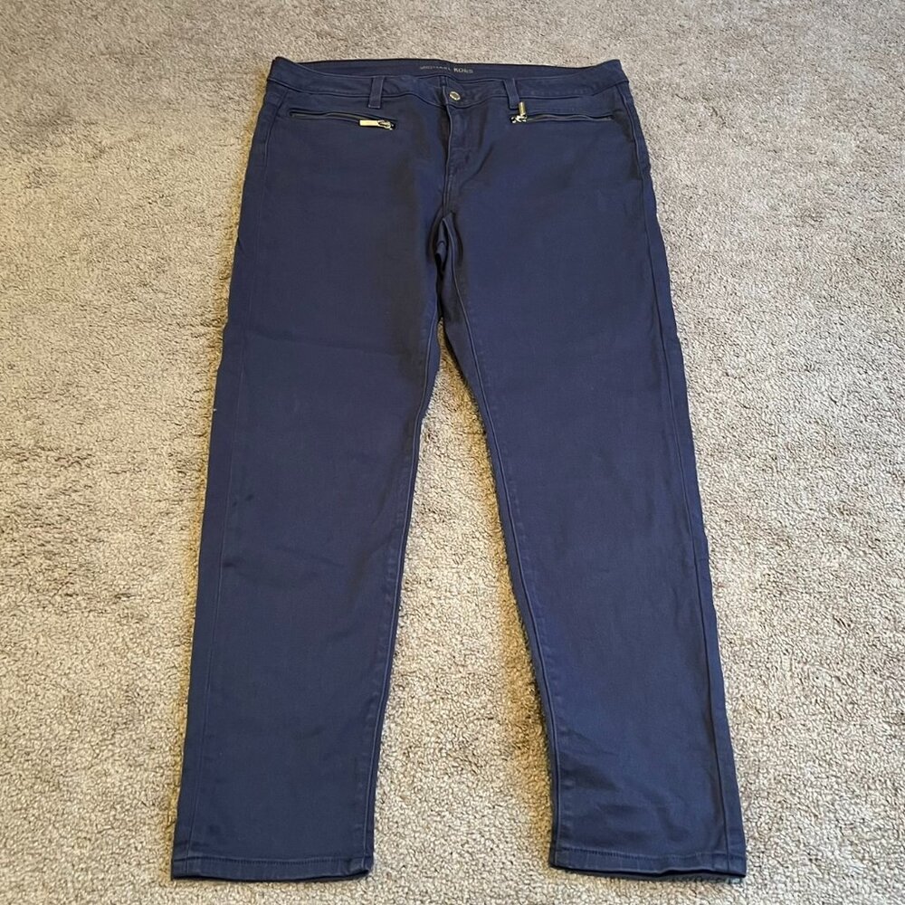 Michael Kors Blue Izzy Skinny Jeans